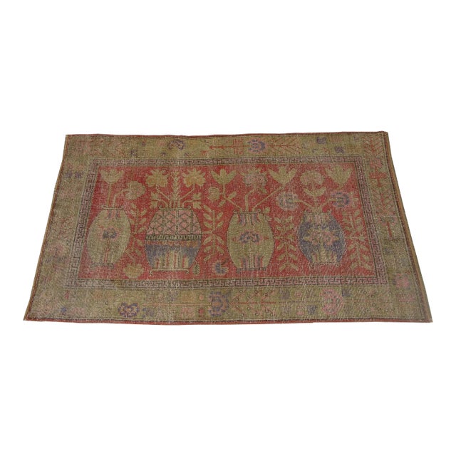Late 19th Century Late-19th Century Khotan Samarkand Rug For Sale