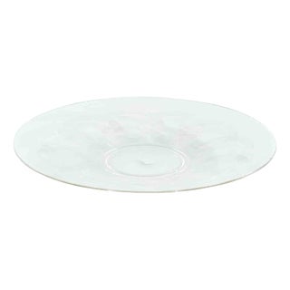 Vintage Art Glass Centerpiece Plate, Italy, Mid-20th Century For Sale