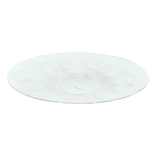 Vintage Art Glass Centerpiece Plate, Italy, Mid-20th Century For Sale