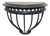 Restoration Hardware Hayrack Cast Iron Demilune Console Table For Sale