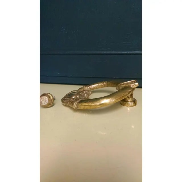 Brass Irish Claddagh Door Knocker For Sale - Image 4 of 6