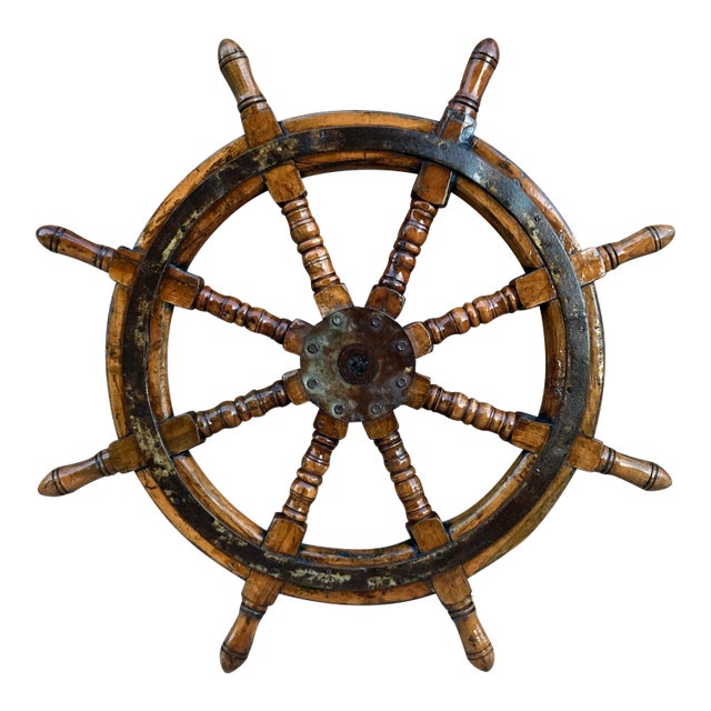 Early 20th Century Ships Wheel For Sale