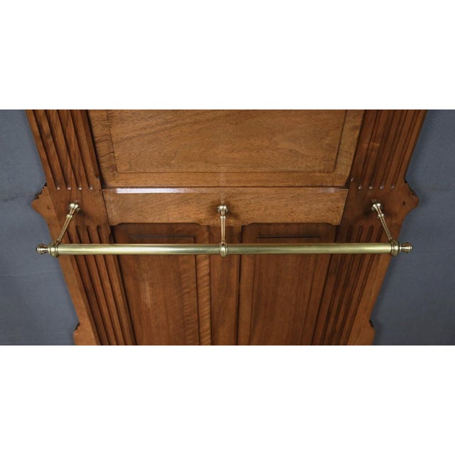 Oak Coat Rack, 1900s For Sale - Image 11 of 16