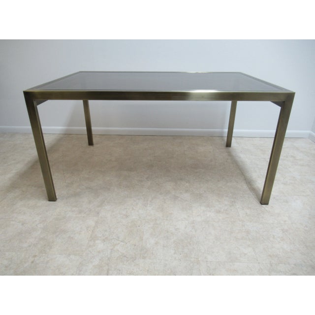 Mastercraft Bronze Floating Cantilever Dining Room Conference Table Mid Century For Sale - Image 13 of 13
