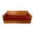 Custom Solid Teak Convertible Sofa Queen With Futon and Back Cushion For Sale