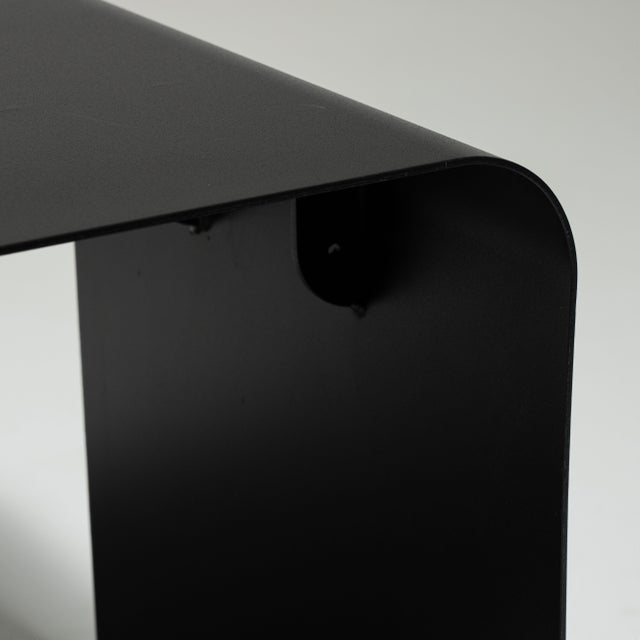Early 21st Century Poland Black Wood Side Table For Sale - Image 9 of 15