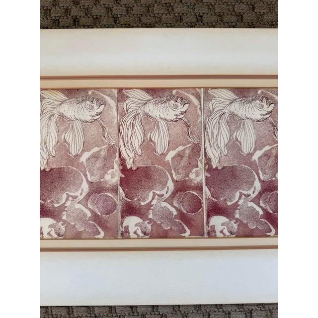1970s 1970s Wood Block Artist's Proof Original Print, Signed For Sale - Image 5 of 9