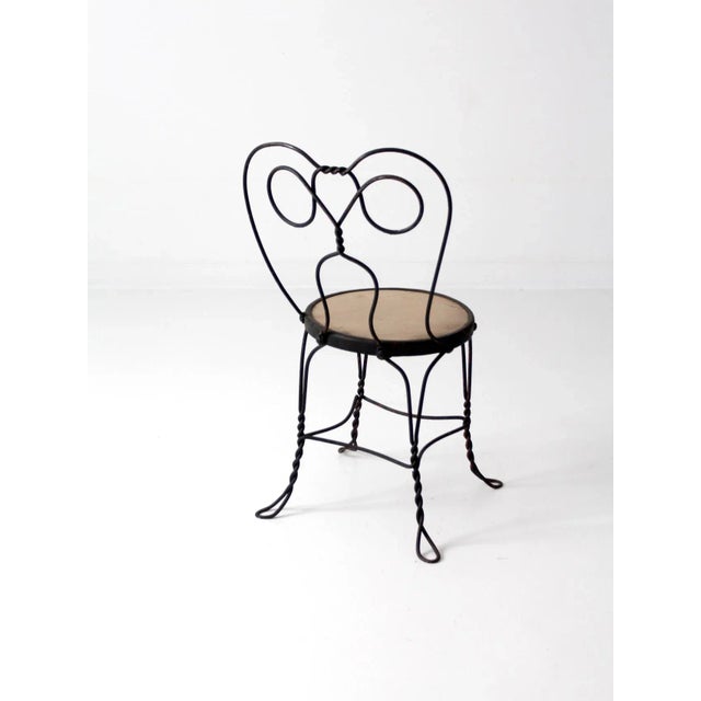 Antique Ice Cream Parlor Chair For Sale - Image 6 of 7