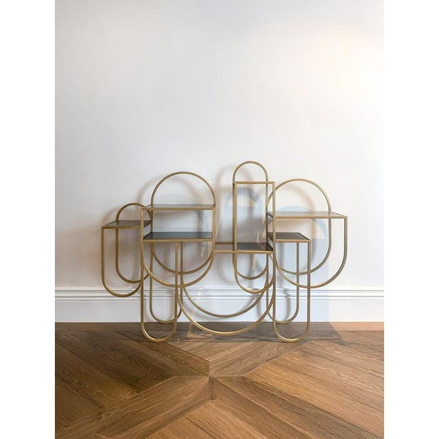 Brushed Brass Apollo Book Shelf from Lara Bohinc, 2015 For Sale - Image 10 of 11