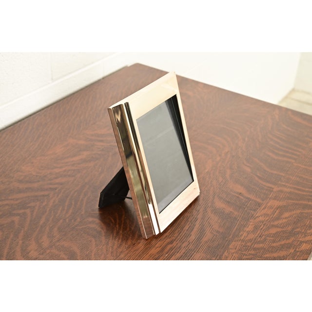 Ralph Lauren Ralph Lauren Art Deco Silver Plate Picture Frame For Sale - Image 4 of 10