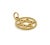 Tiffany and Co. Mid 20th Century Tiffany & Co 18k Yellow Gold Star of David Round Charm Pendant For Sale - Image 4 of 6