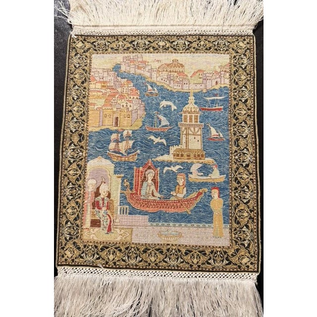 Vintage Hereke Cinar Rug in Silk, 1980s, in Flawless conditions. Designed 1980 to 1989