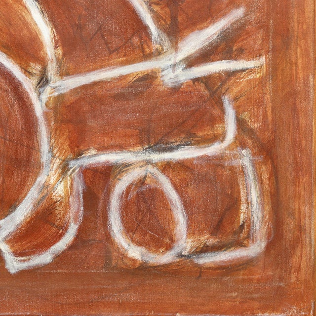 Burning Memories - Original Large Abstract Expressionist Oil Painting on Canvas For Sale - Image 4 of 9