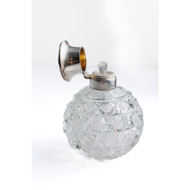 Late 19th Century Antique Victorian Cut Crystal Scent Bottle For Sale - Image 5 of 5