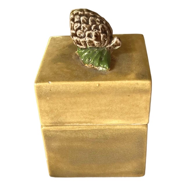 Vintage Acorn Trinket Box For Sale