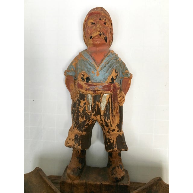 Traditional Vintage Hand Carved German Pipe Holder For Sale - Image 3 of 8