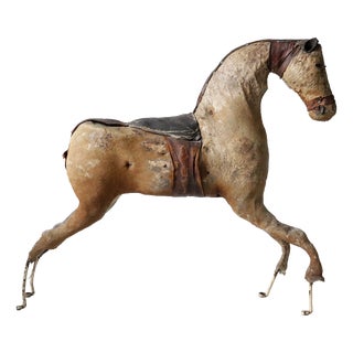 French Artist, Horse Sculpture, 1880, Horsehide For Sale