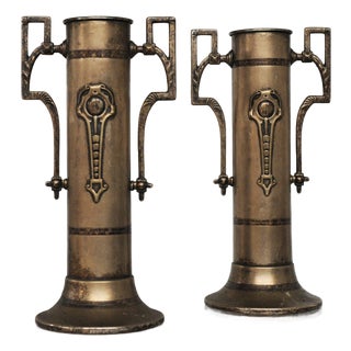 Art Nouveau Vases attributed to Beldray England, 1900s, Set of 2 For Sale