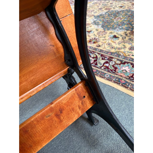 Antique School Desk, Circa 1920s For Sale - Image 4 of 12