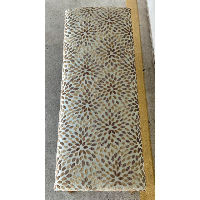 Original retail $2699, gorgeous and elegant, Currey & Company Custom Modern Taupe and Robin’s Egg Geometric Gold Leaf...