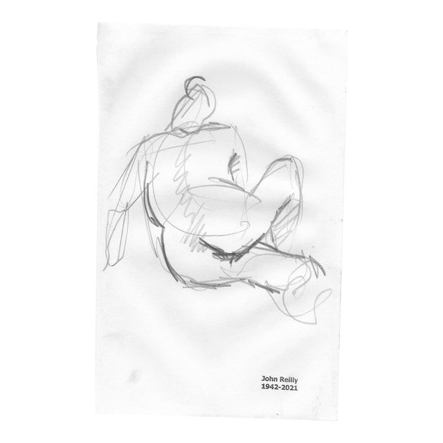 1980s John Reilly Female Nude Drawing For Sale