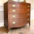 Hepplewhite Vintage White Fine Furniture Bow Front Bachelor Chest | Dresser | Federal Style For Sale - Image 3 of 11