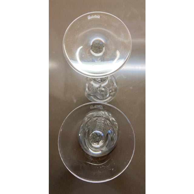 Transparent 1990s Waterford “Happiness” Millennium Series Champagne Flutes- Set of 2 For Sale - Image 8 of 8