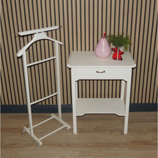 Long-Legged Dresser Sewing Table with White Shelf For Sale - Image 10 of 11