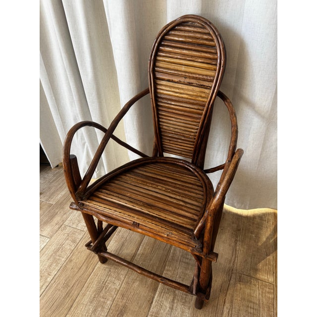 Brown Antique Bentwood Twig Wooden Chair For Sale - Image 8 of 10
