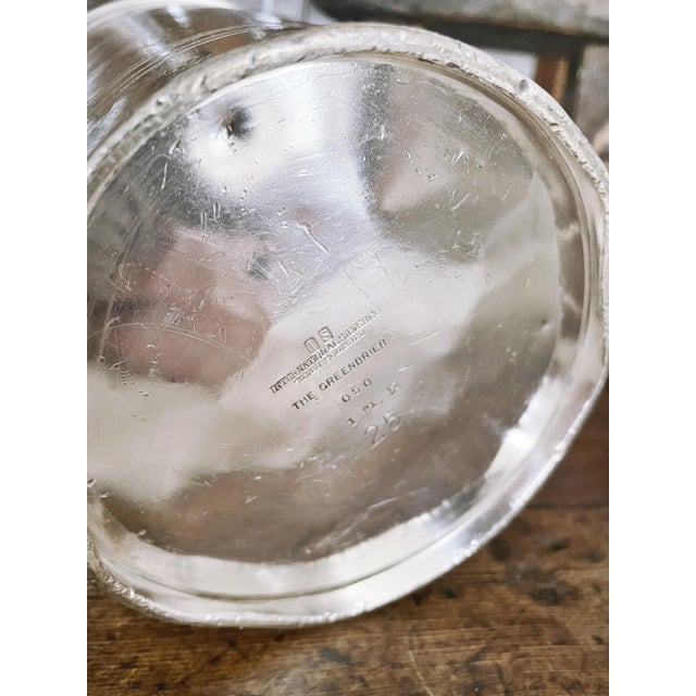 1950s Vintage Silver Champagne Bucket From the Greenbrier Hotel Chairish