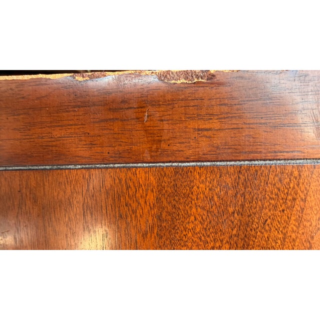 Late 20th Century Pair of Henredon Scene One Campaign Walnut Armoires With Brass Hardware For Sale - Image 14 of 15