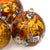 Contemporary Amber Murano Glass Balls from YourMurano, Set of 3 For Sale - Image 3 of 6