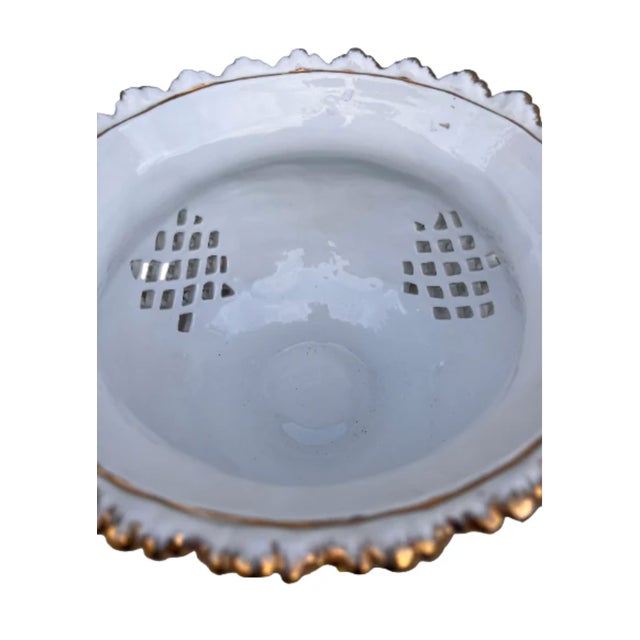 Art Nouveau Antique Karl Richard Klemm Style Porcelain Centerpiece Vase For Sale - Image 3 of 9