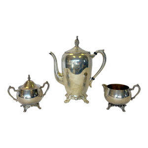 Vintage Three Piece Silverplate Tea Service