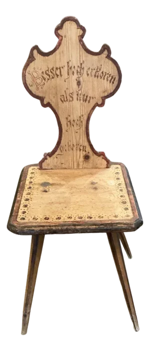 Antique German Folk Art - Mountain Area Chair