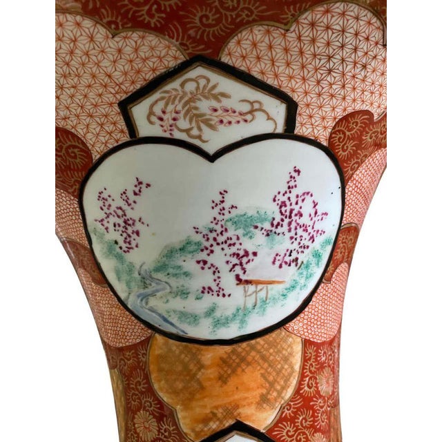 Japanese Kutani Vases, 19th Century, Set of 2 For Sale - Image 5 of 16