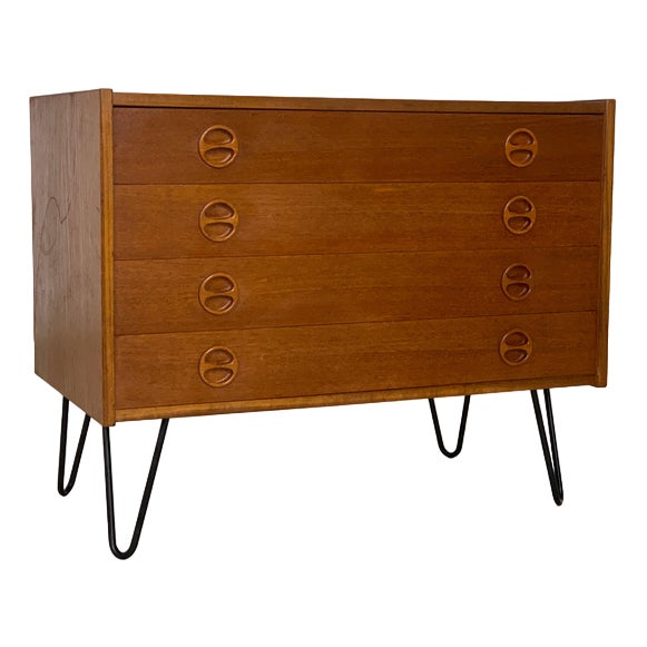 Danish Teak Chest of Drawers For Sale