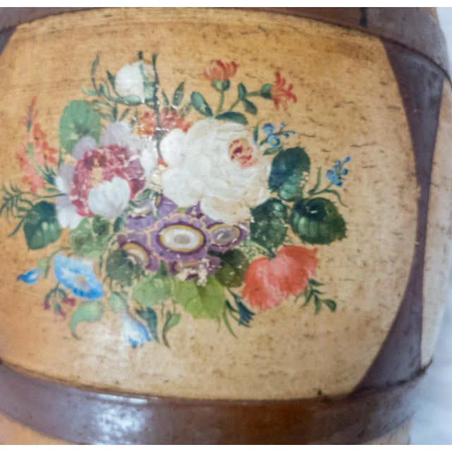 Brown 19th Century Primitive Americana Painted Redware Cold Water Crock For Sale - Image 8 of 12