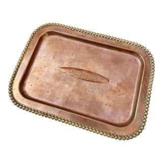 Antique Copper Lillianette Cigars Change Tray For Sale