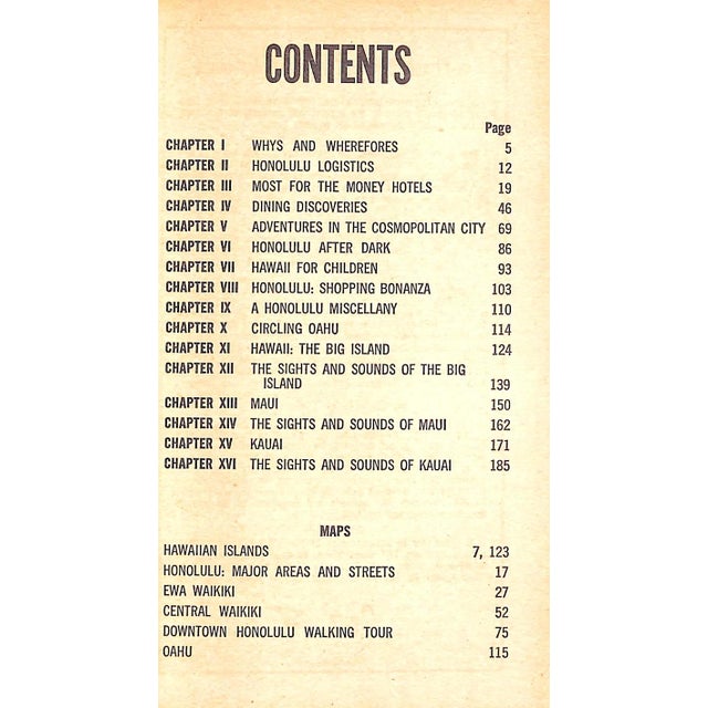 "Twa Getaway Guide Honolulu" 1971 Michaels, Jill For Sale - Image 4 of 6