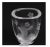 A circa 1920s sumptuous Lars Kjellander Swedish engraved glass vase. The substantial weighty vase features a thick, flat...