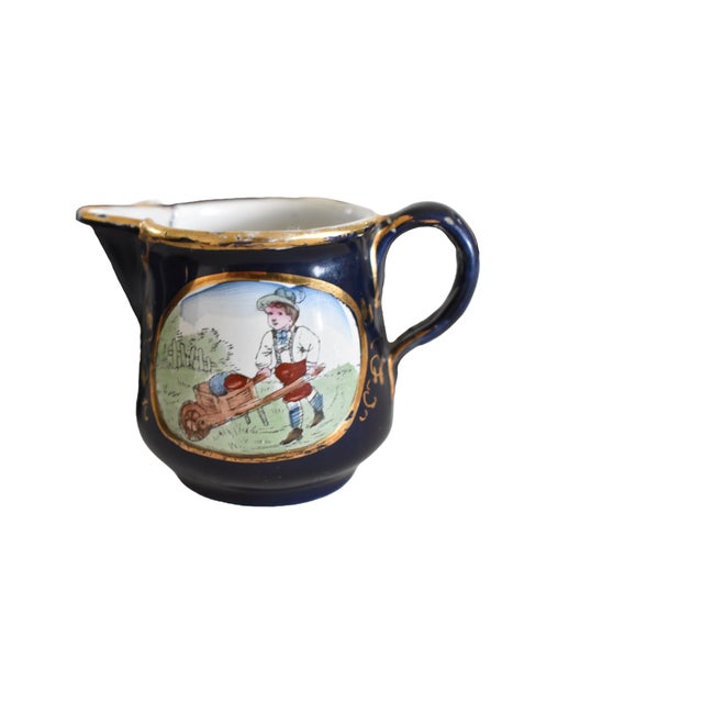 Antique German Enamel Child's Tea Set For Sale - Image 4 of 13