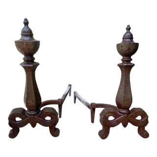 Art Nouveau Andirons- a Pair For Sale