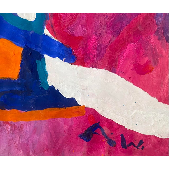 Postmodern Abstract Figure Painting For Sale - Image 3 of 3