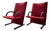 Vintage T-Line Armchairs by Burkhard Vogtherr for Arflex, 1980s, Set of 2 For Sale