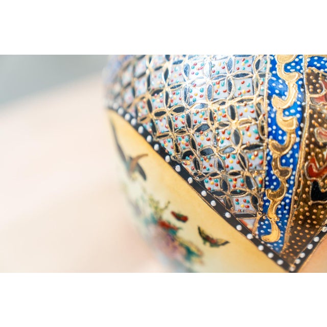 Chinese Hand-Painted Vase, 1960s For Sale - Image 9 of 14