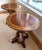 French Pair of Burlwood Greek Key Side Tables With Custom Glass Tops For Sale - Image 3 of 18