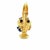 Contemporary Amethyst & Sapphire 14k Yellow Gold Water Jug Charm Pendant For Sale - Image 3 of 8