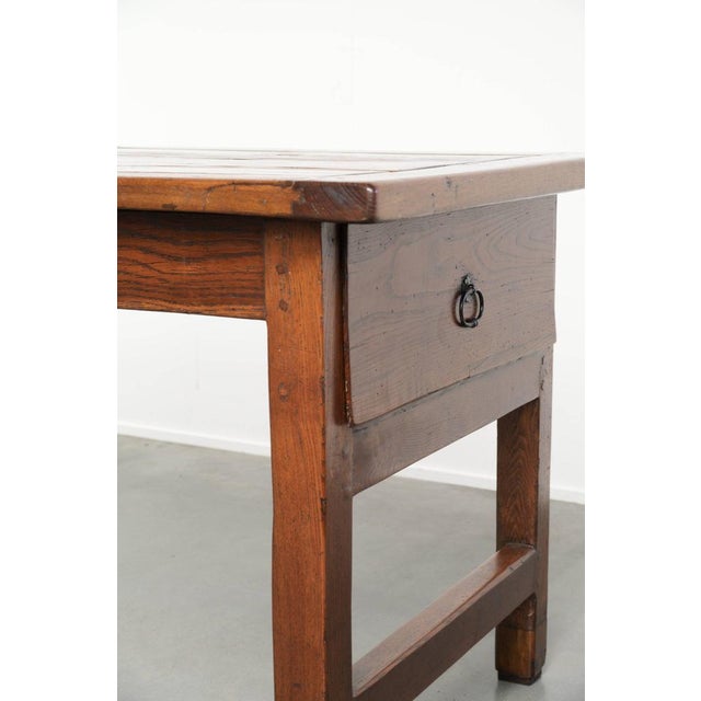 Antique French Farmhouse Oak Dining Table, 18th Century For Sale - Image 12 of 15
