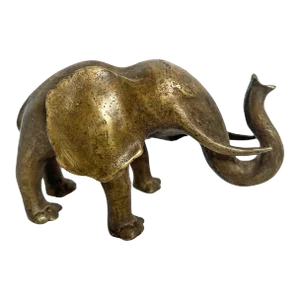 Antique Bronze Akan Elephant